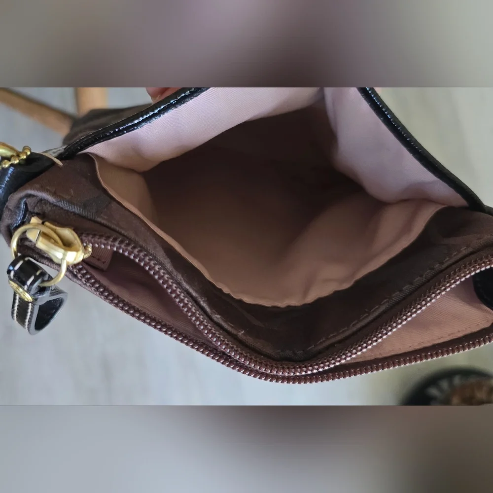 Vintage Coach Kitt Crossbody Bag Purse Brass Hardware‎ New Condition